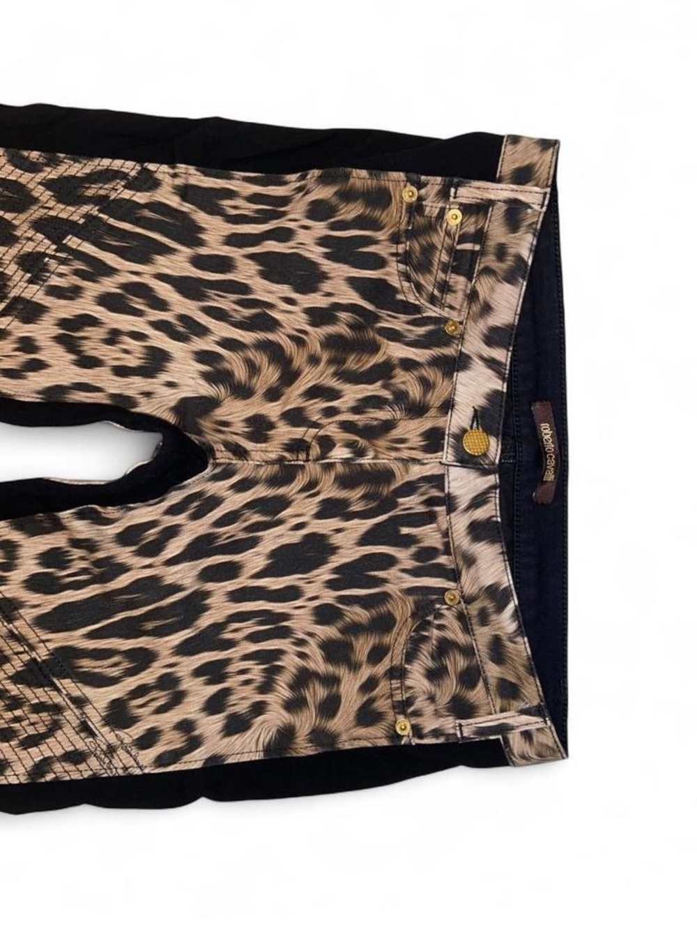 Roberto Cavalli Vintage Leopard Print Jeans